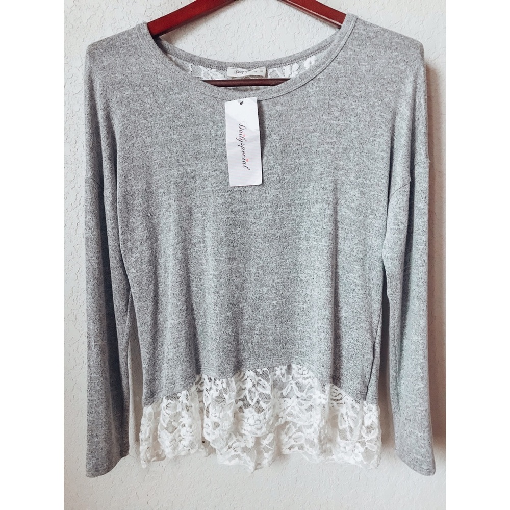 Long Sleeve Lace Top